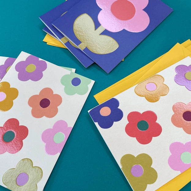 Floral - 6pk kort