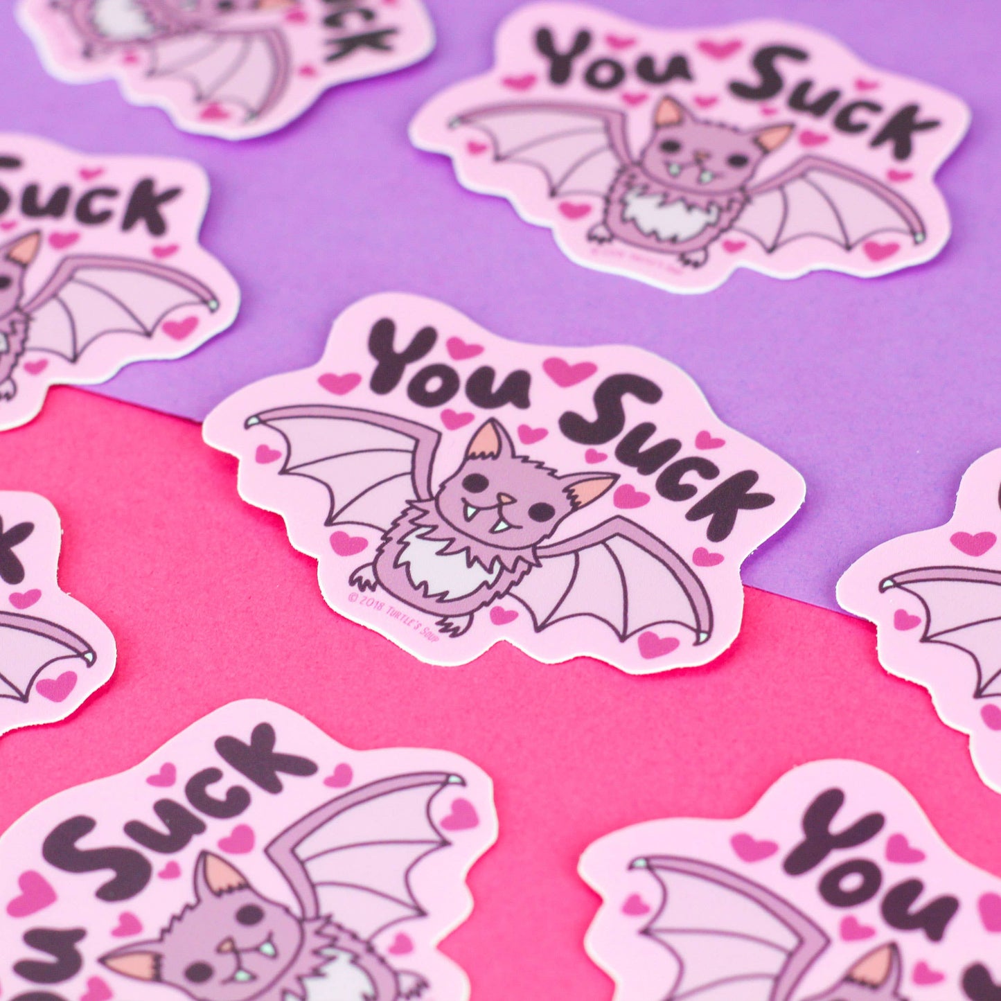 You Suck Vampire Bat - Klistremerke