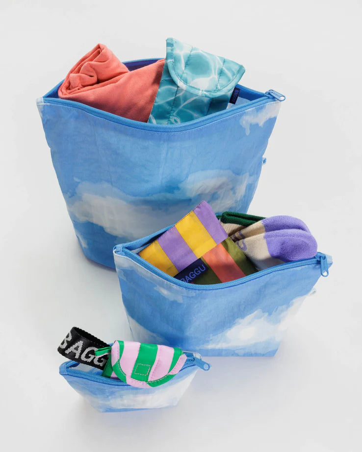 BAGGU Go Pouch Set - Clouds