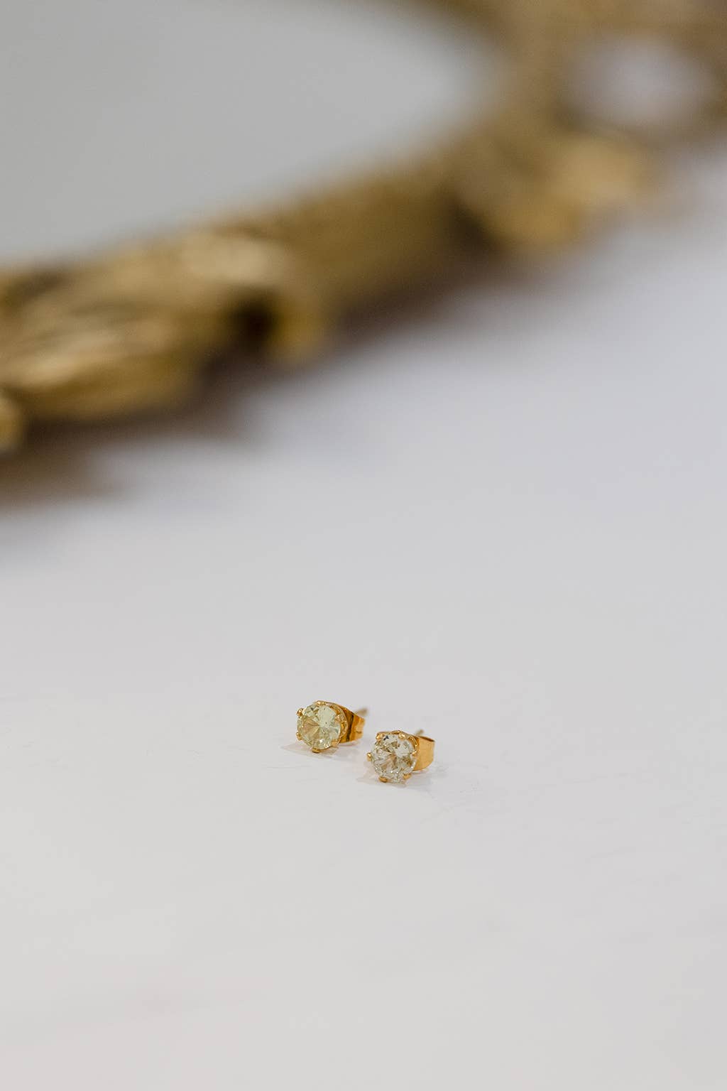 Øredobber Topaz Zirkonia og Gull