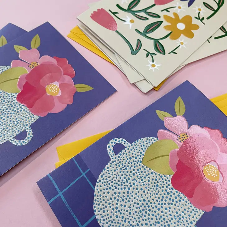 Meadow flowers & Peony - 6pk Kort