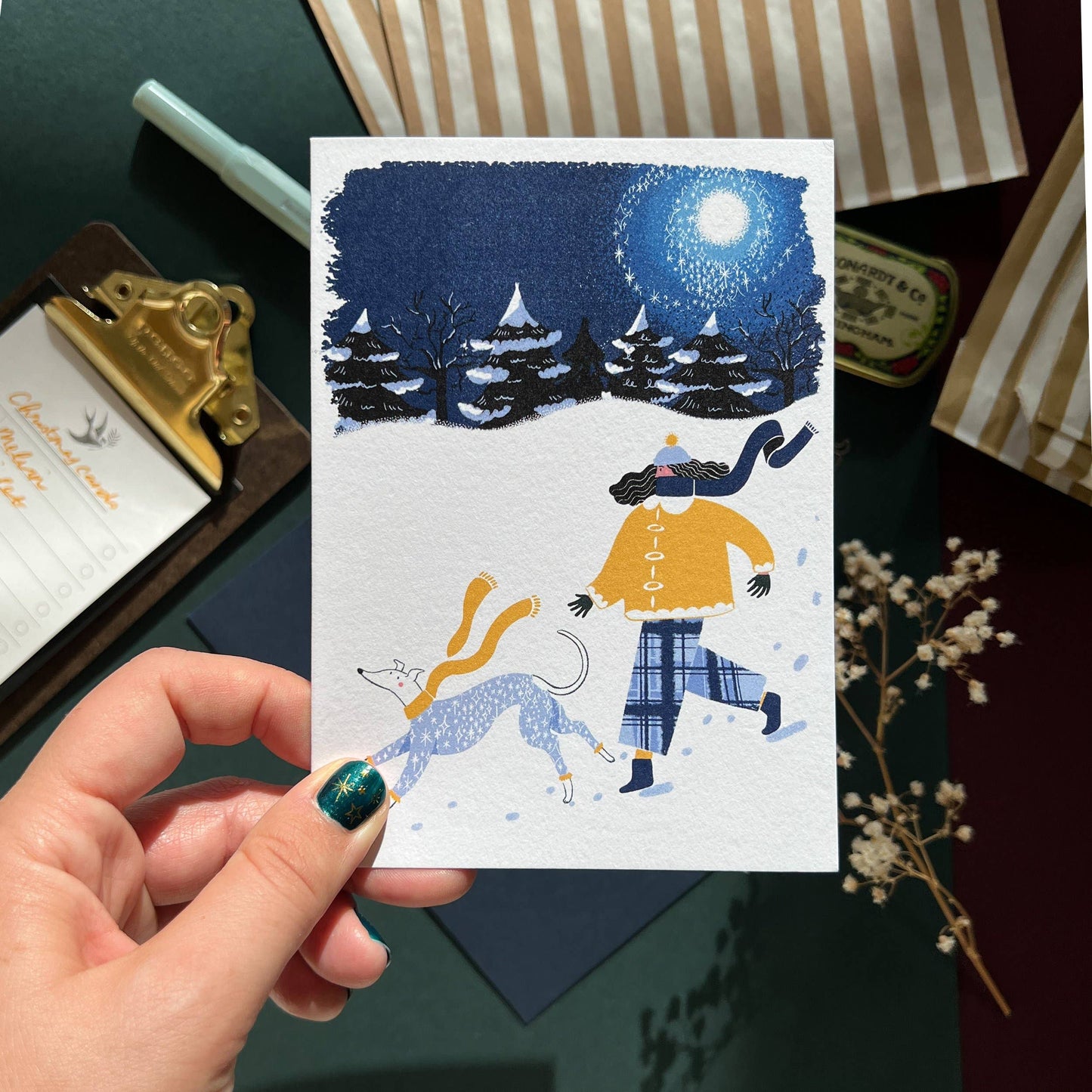 Winter Walks - Mynde Julekort