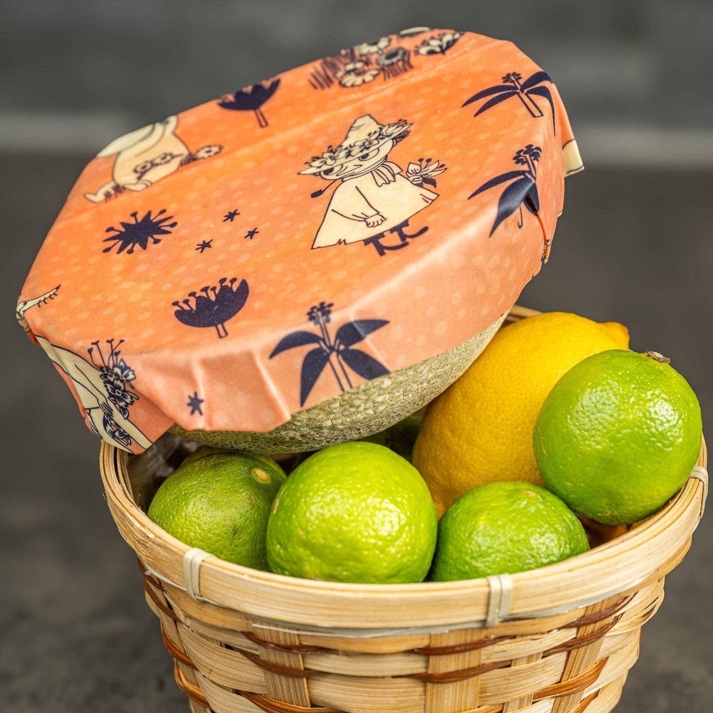 Mummitrollet - Beeswax Wrap "Enjoying nature" - Sett med 3 stk