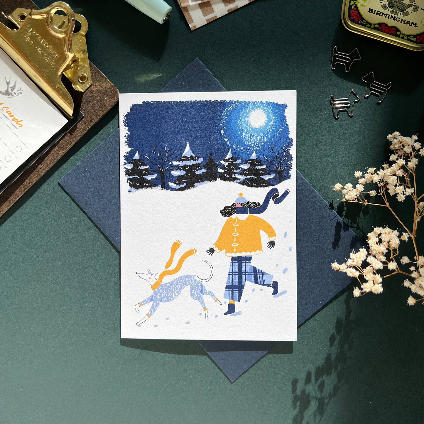 Winter Walks - Mynde Julekort