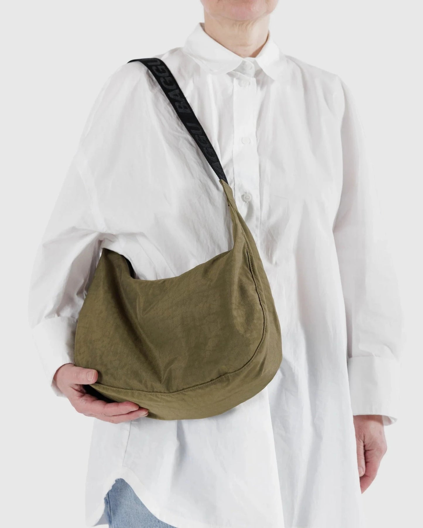 BAGGU Medium Crescent Bag - Seaweed
