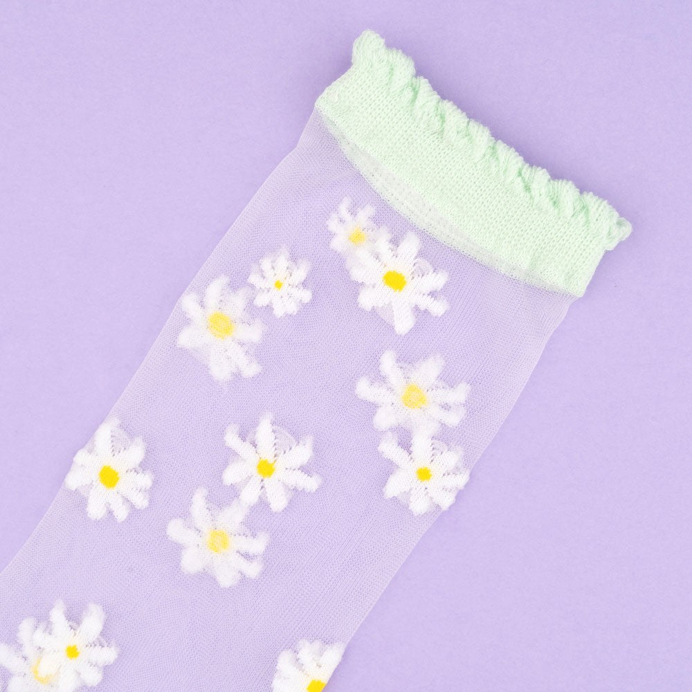 Daisy Sheer Socks