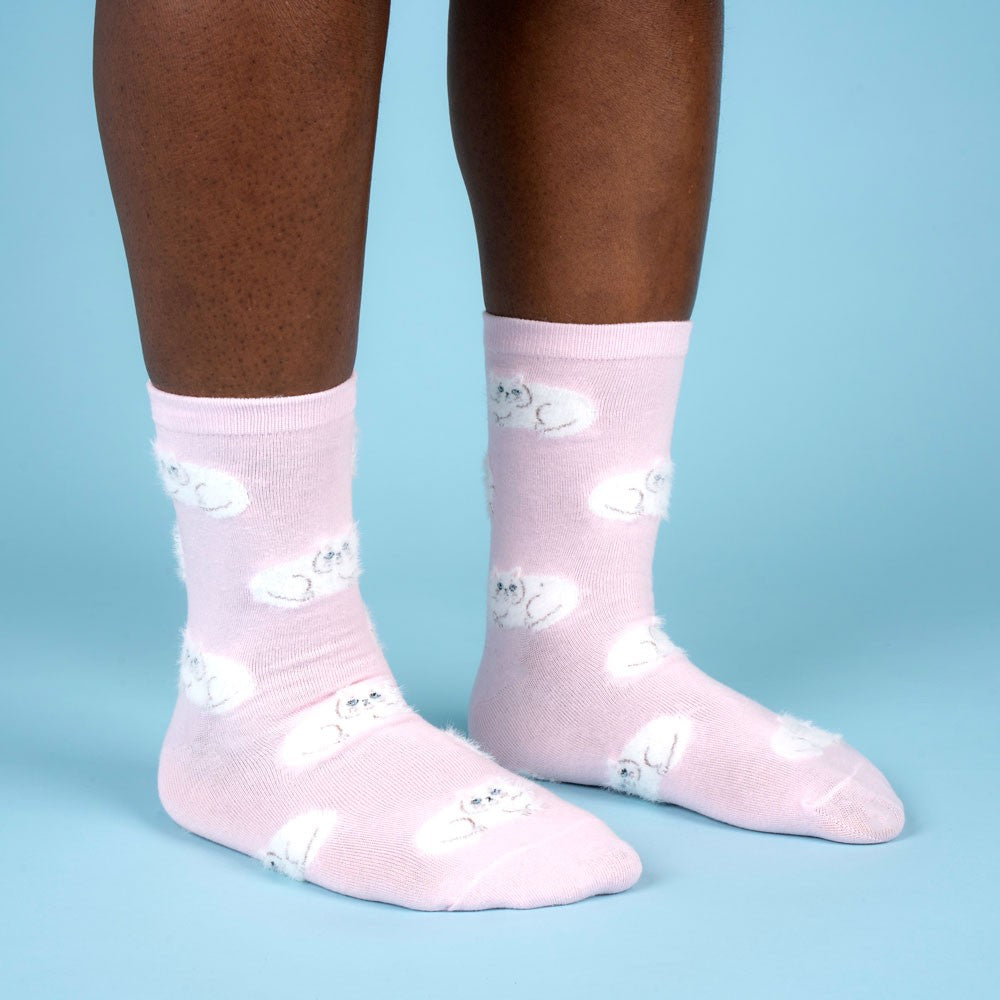 Persian White Cat Socks