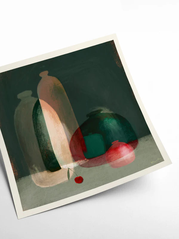 Still life cherry - 50 x 50 cm