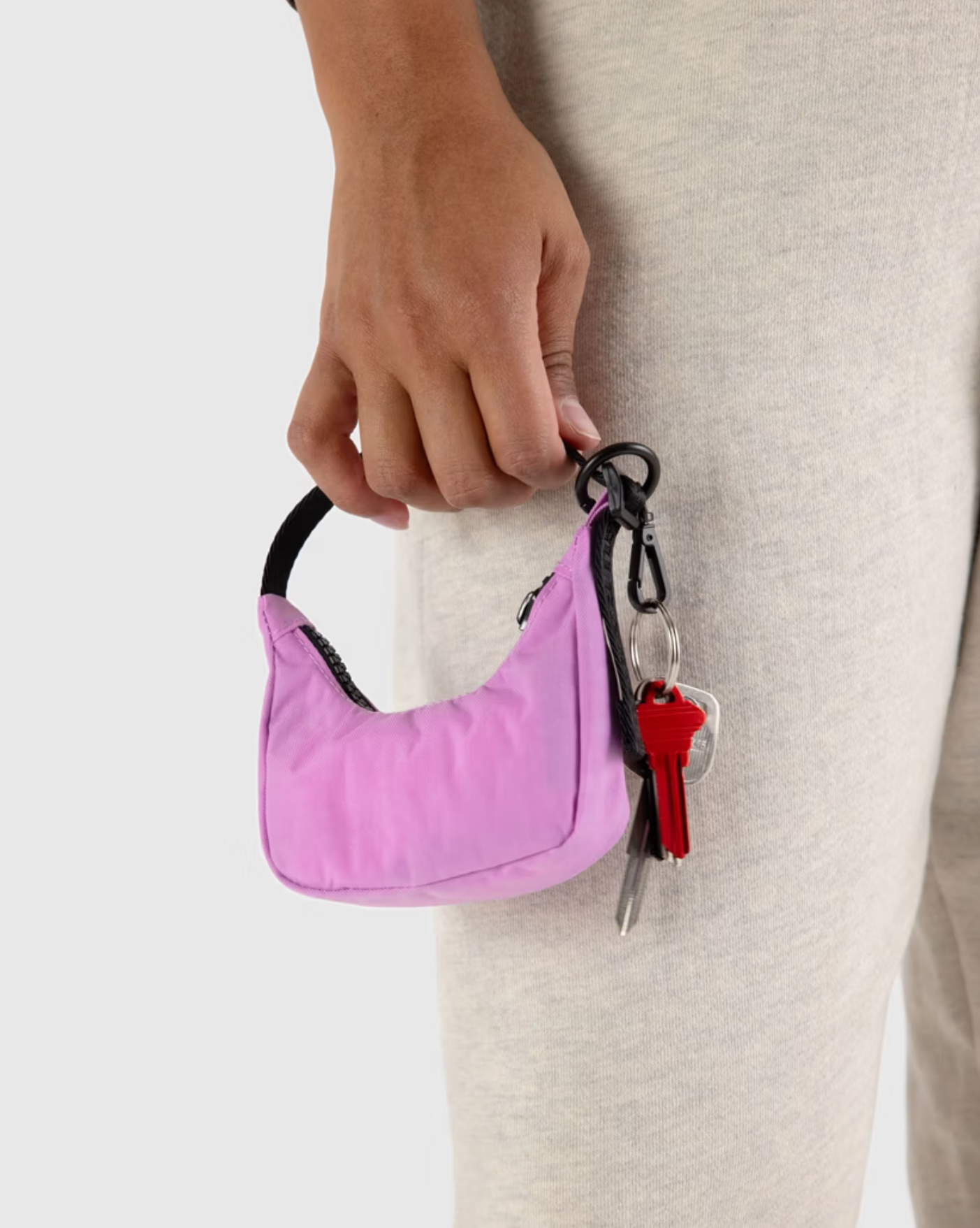 BAGGU Crescent Bag Charm - Peony
