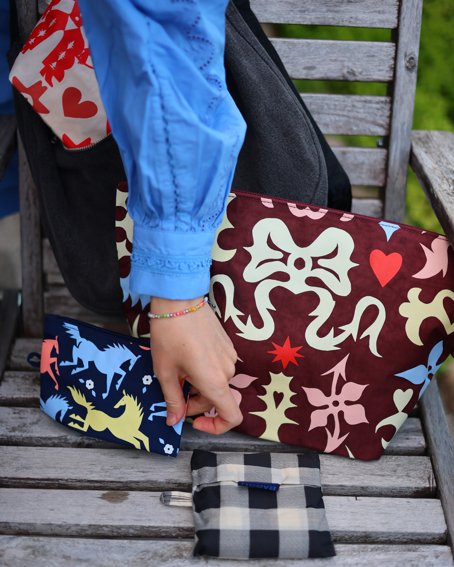 BAGGU Go Pouch Set - Western Cut Outs
