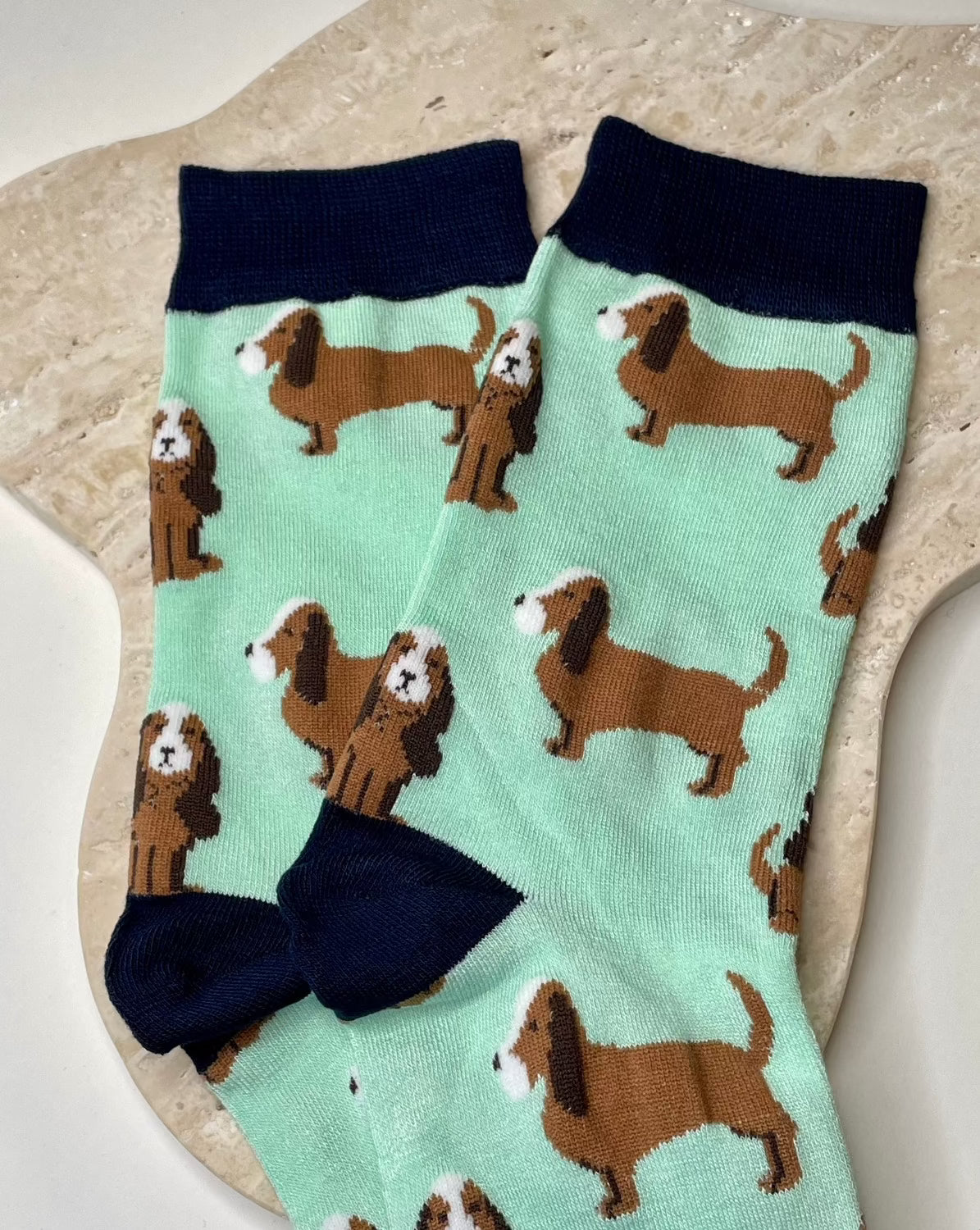 Bambussokker Basset Mint Str. 39-42
