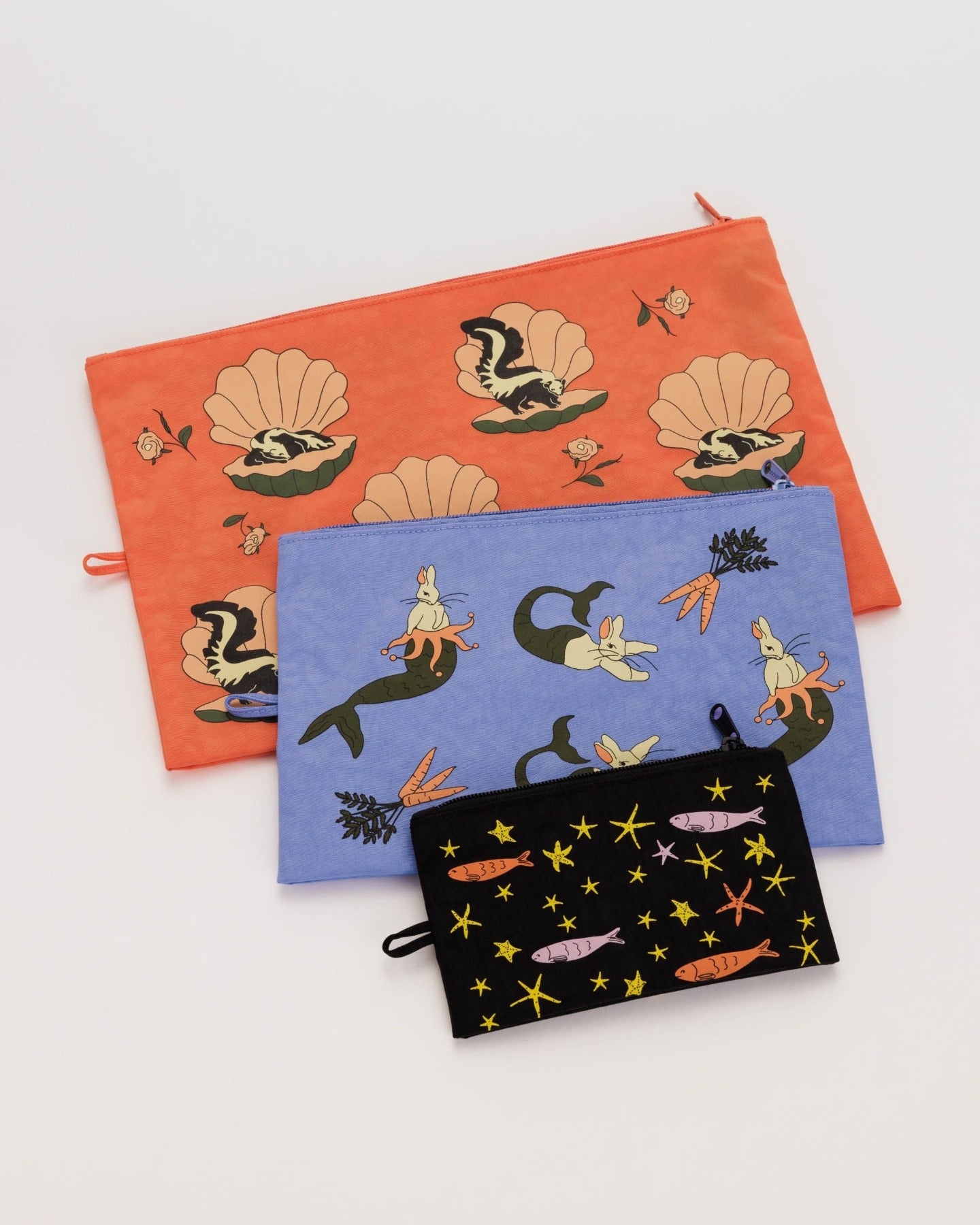 BAGGU Go Pouch Set - Sea Animals