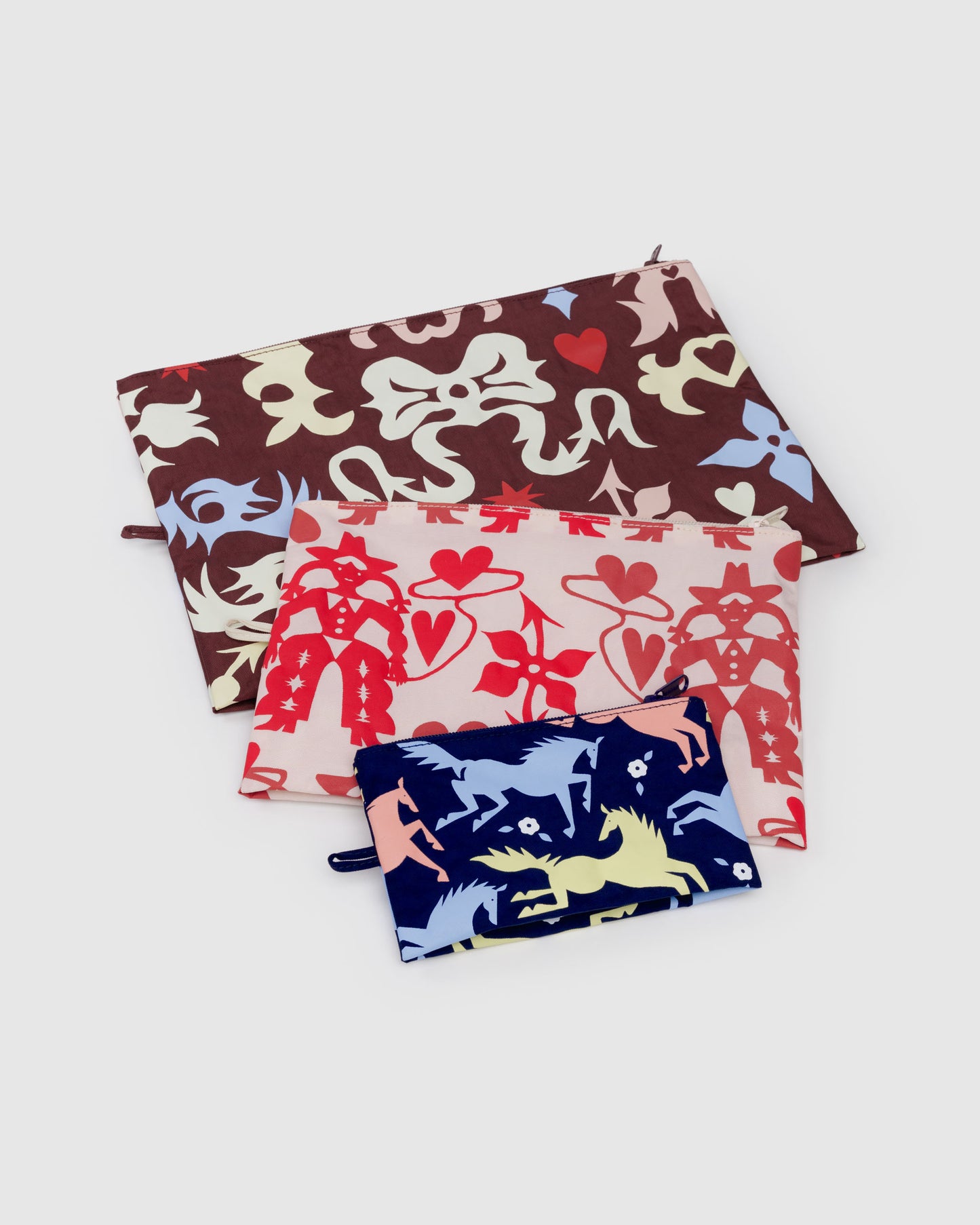 BAGGU Go Pouch Set - Western Cut Outs