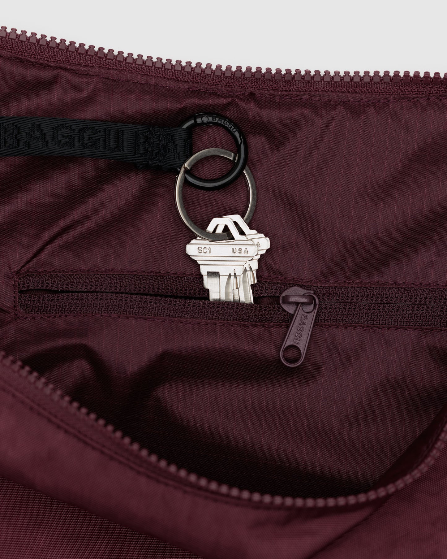 BAGGU Large Crescent Bag - Mahogany
