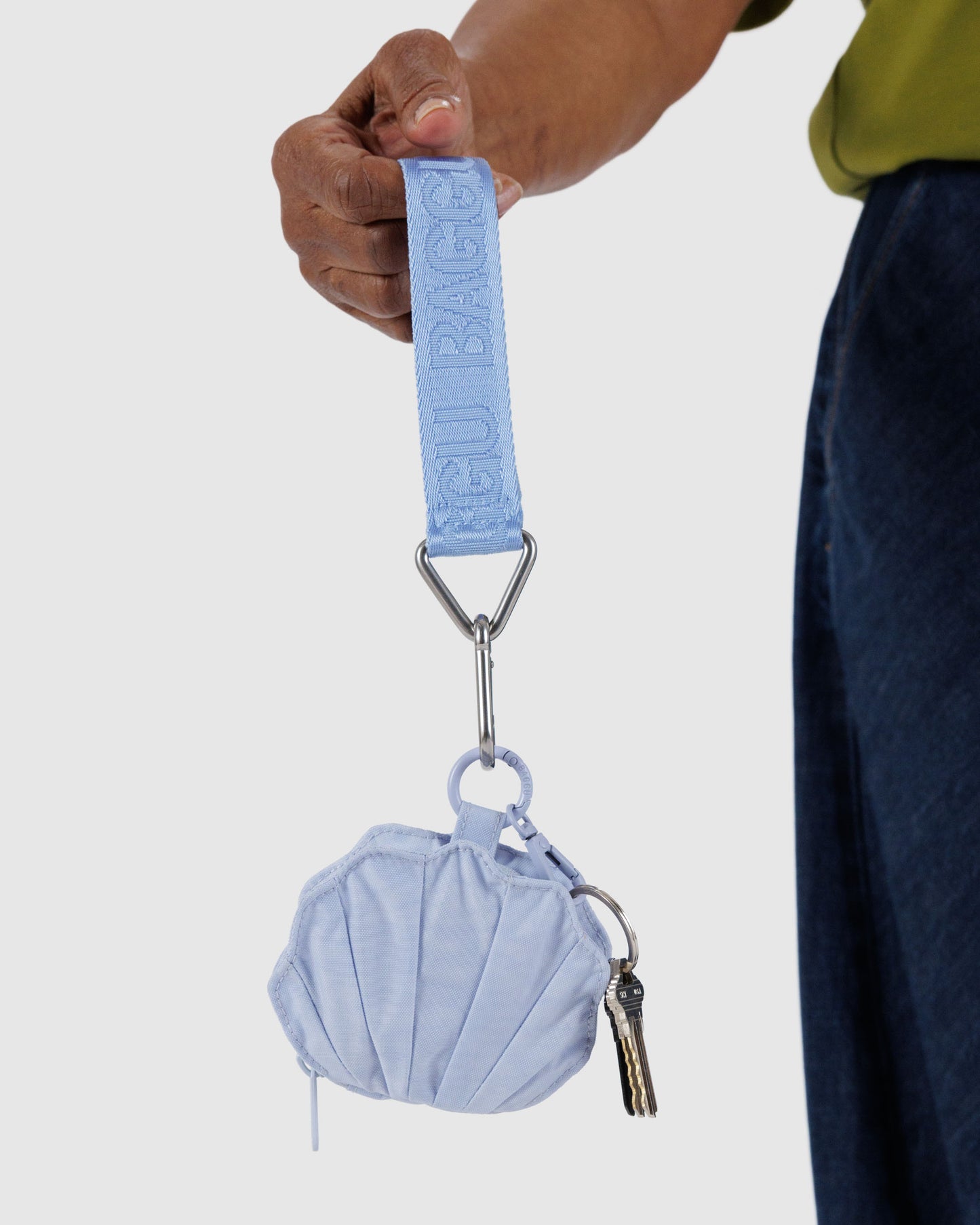 BAGGU Shell Charm - Lavender Grey