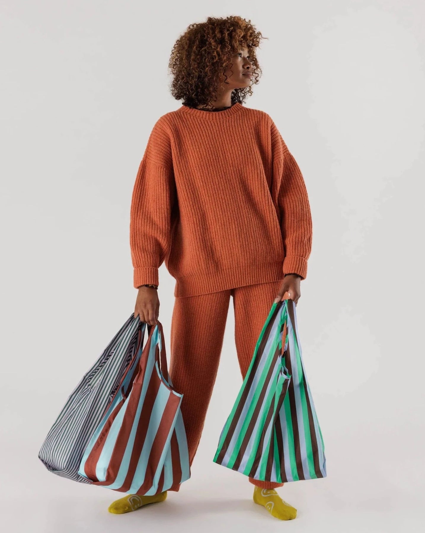 Standard Baggu - Vacation Stripe Mix - Sett med 3 stk