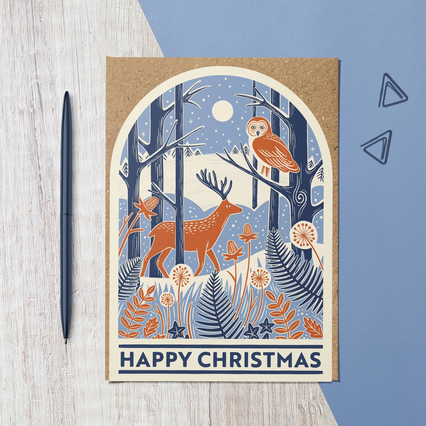 Woodland Snow Globe - Kort