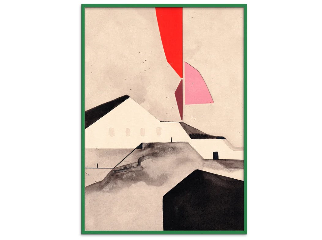 Ángel Hernández - Contact - 30 x 40 cm Innrammet