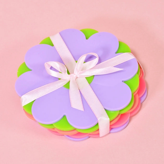 Flower Coasters 4 stk