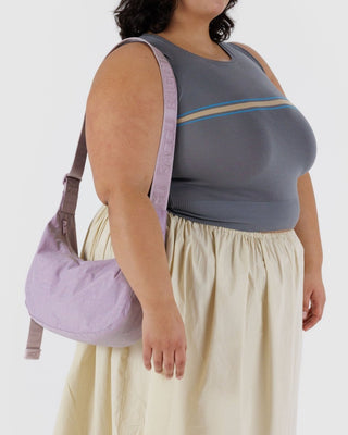 BAGGU - BAGGU Medium Crescent Bag - Dusty Pink - COLORPOP