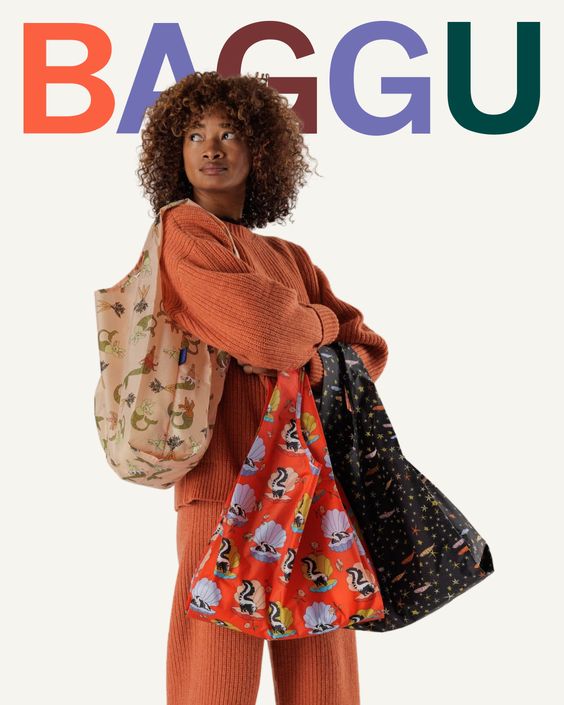 Standard Baggu - Half Shell Skunk