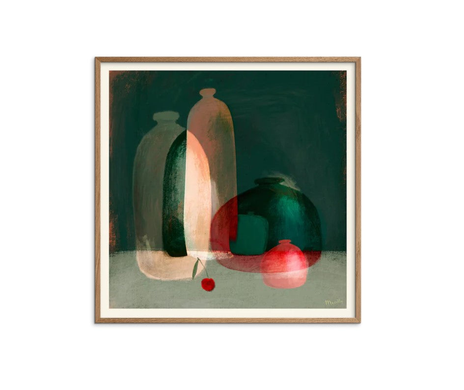 Still life cherry - 50 x 50 cm