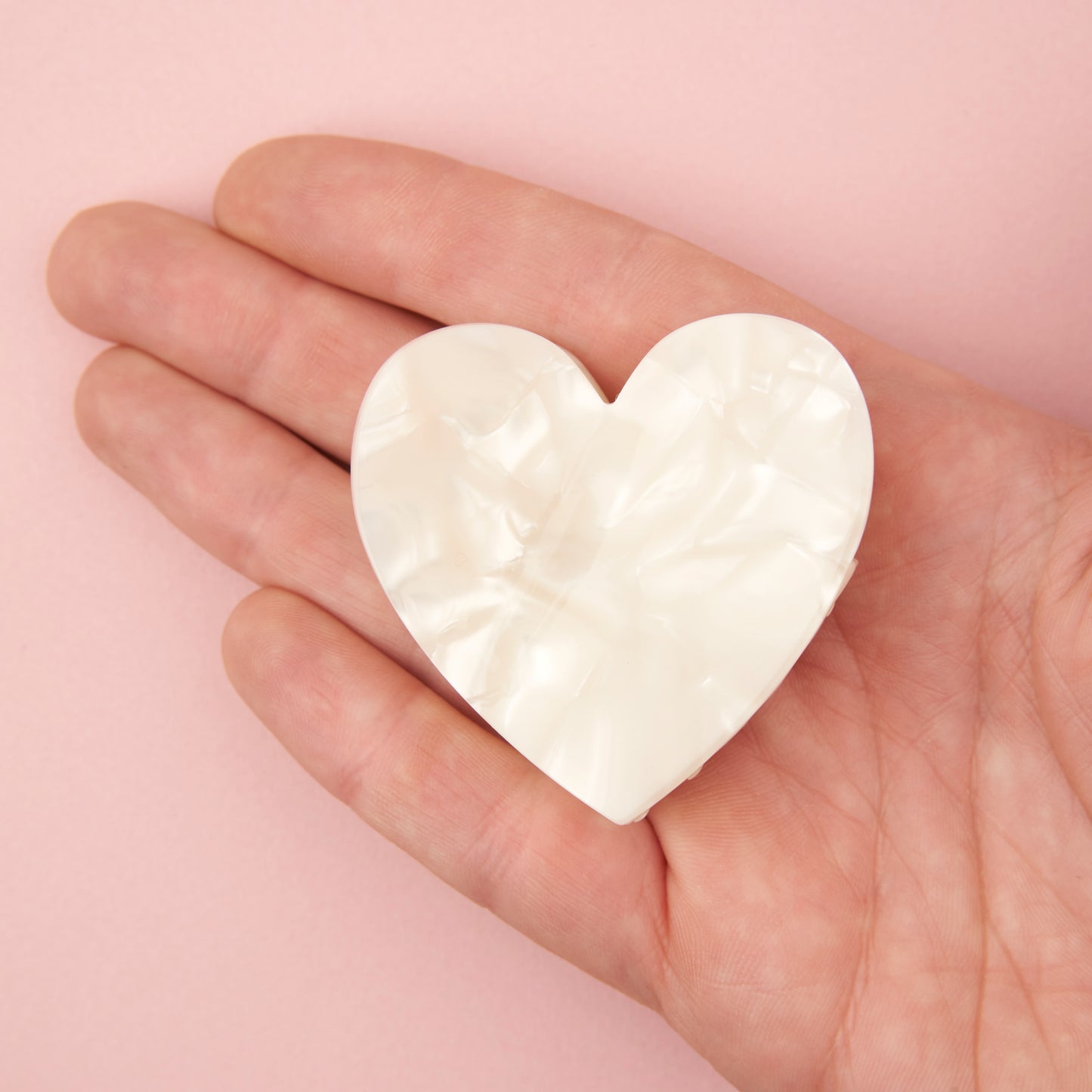 WHITE HEART Hårklype
