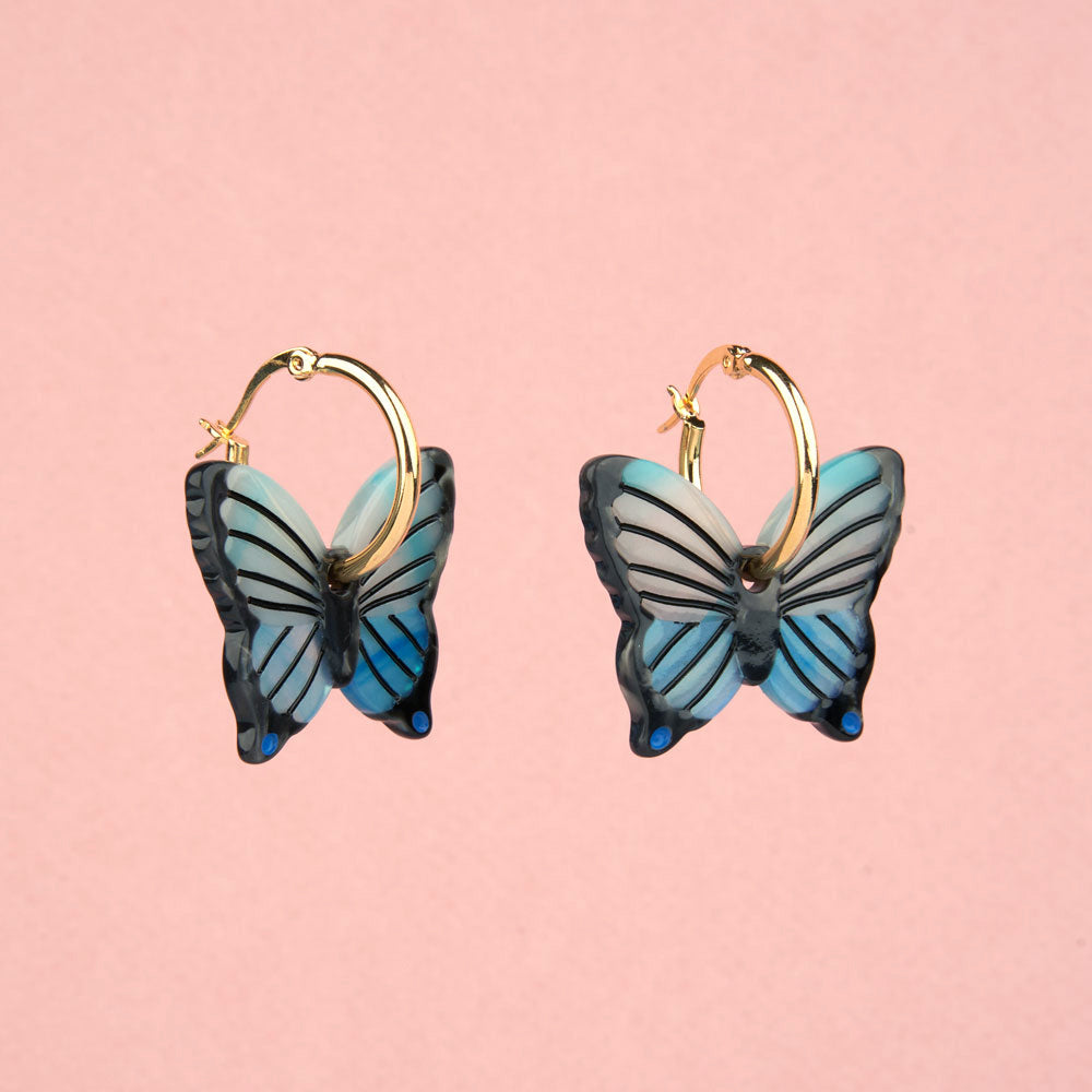 BLUE BUTTERFLY Øreringer