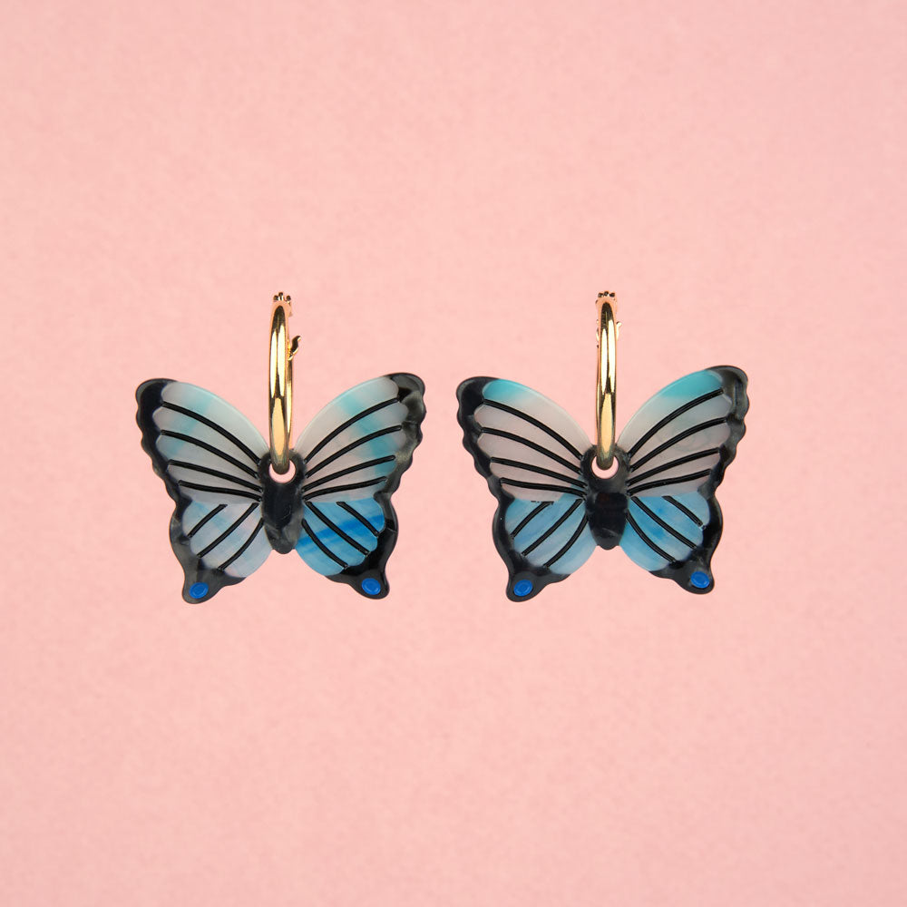 BLUE BUTTERFLY Øreringer