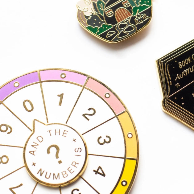 Spinning Numbers Pins