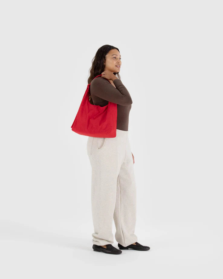 BAGGU Nylon Shoulder Bag - Candy Apple Red