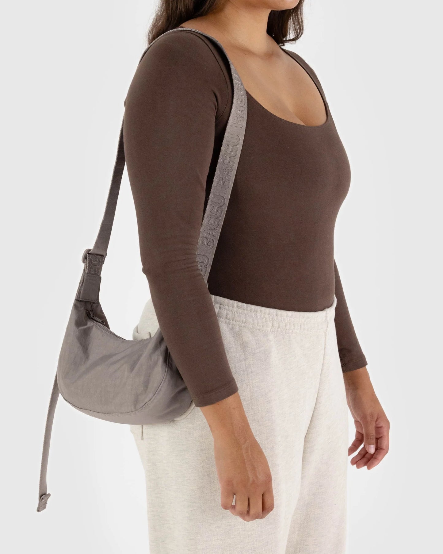 BAGGU Small Crescent Bag - Dove