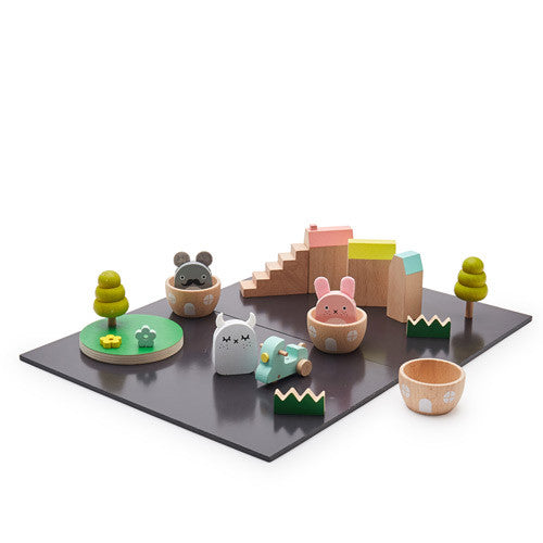 Lekesett - Wooden Ricetown (19 brikker)