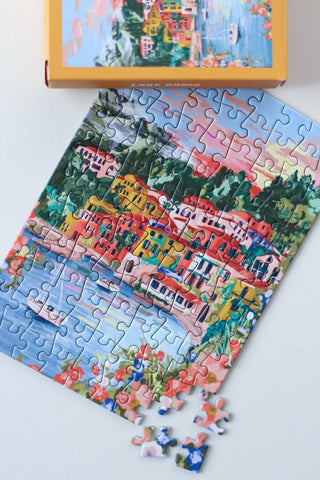 Piecely Puzzles - Lake Como Puslespill 99 brikker - COLORPOP