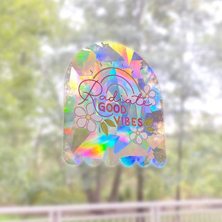 The Rosy Redhead - Radiate Good Vibes Suncatcher - Regnbue Vindusdekal - COLORPOP