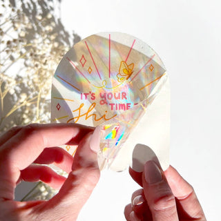 The Rosy Redhead - Your Time To Shine Suncatcher - Regnbue Vindusdekal - COLORPOP