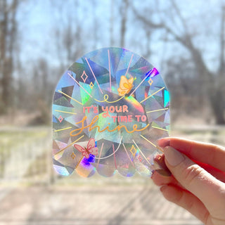 The Rosy Redhead - Your Time To Shine Suncatcher - Regnbue Vindusdekal - COLORPOP