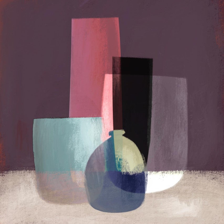 Still life vases - 50 x 50 cm