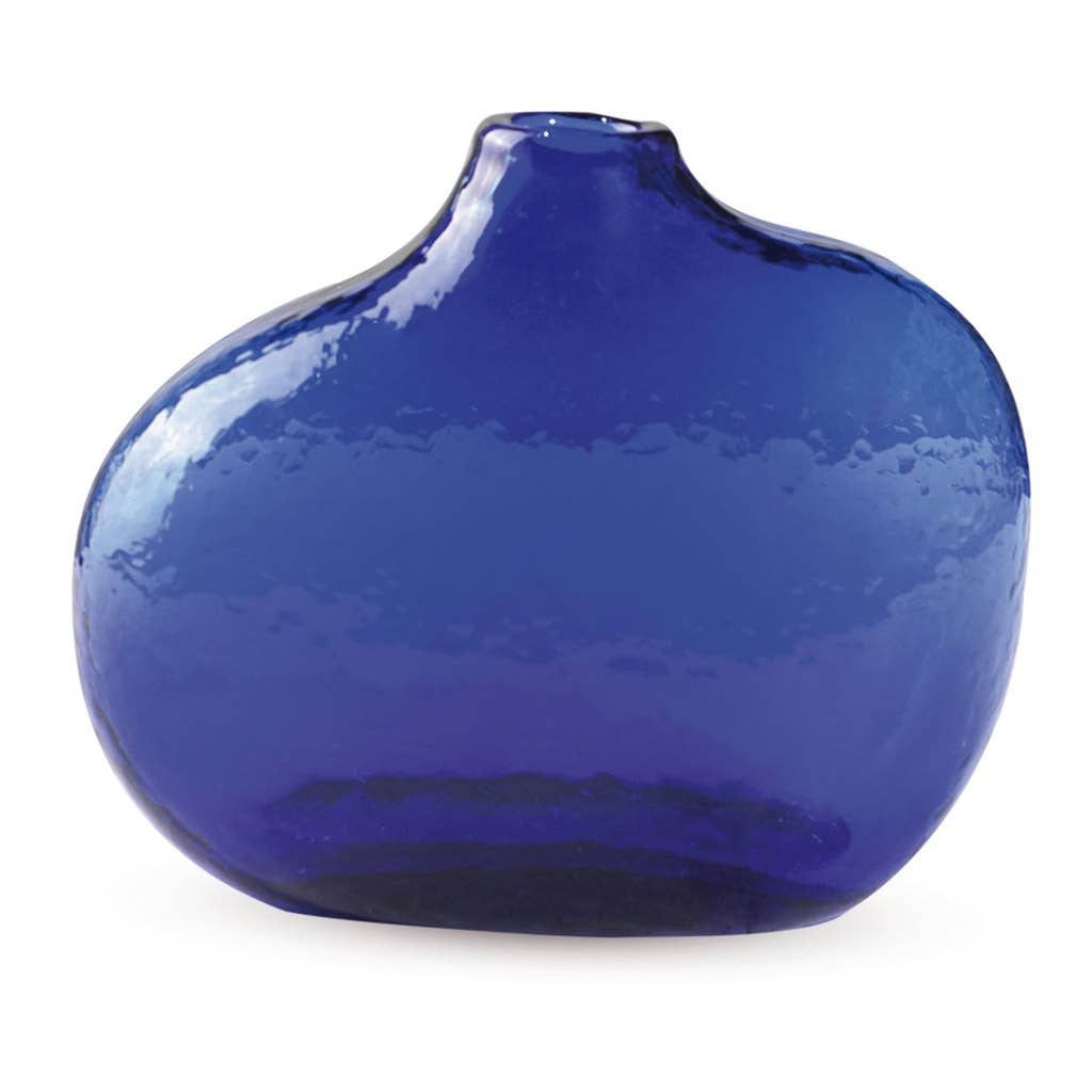 Blå glassvase