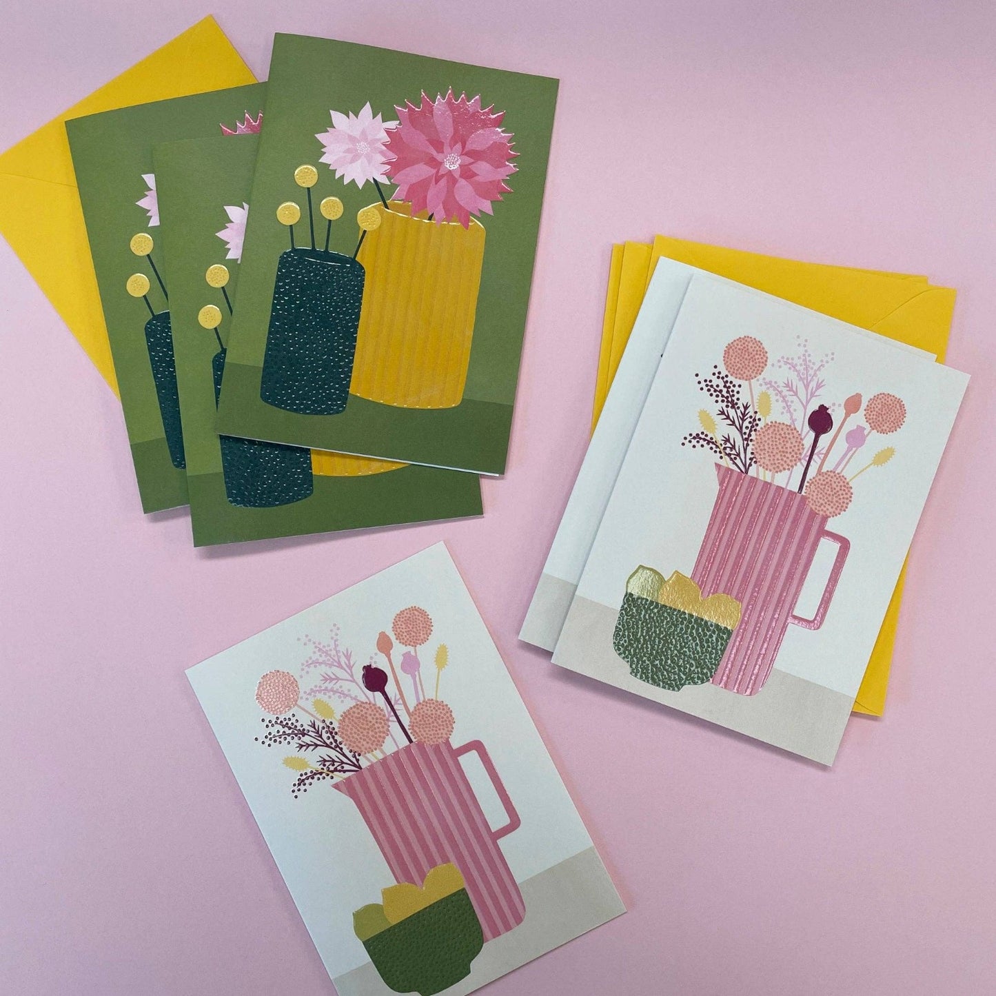 Dahlias & Dried Flowers - 6pk kort