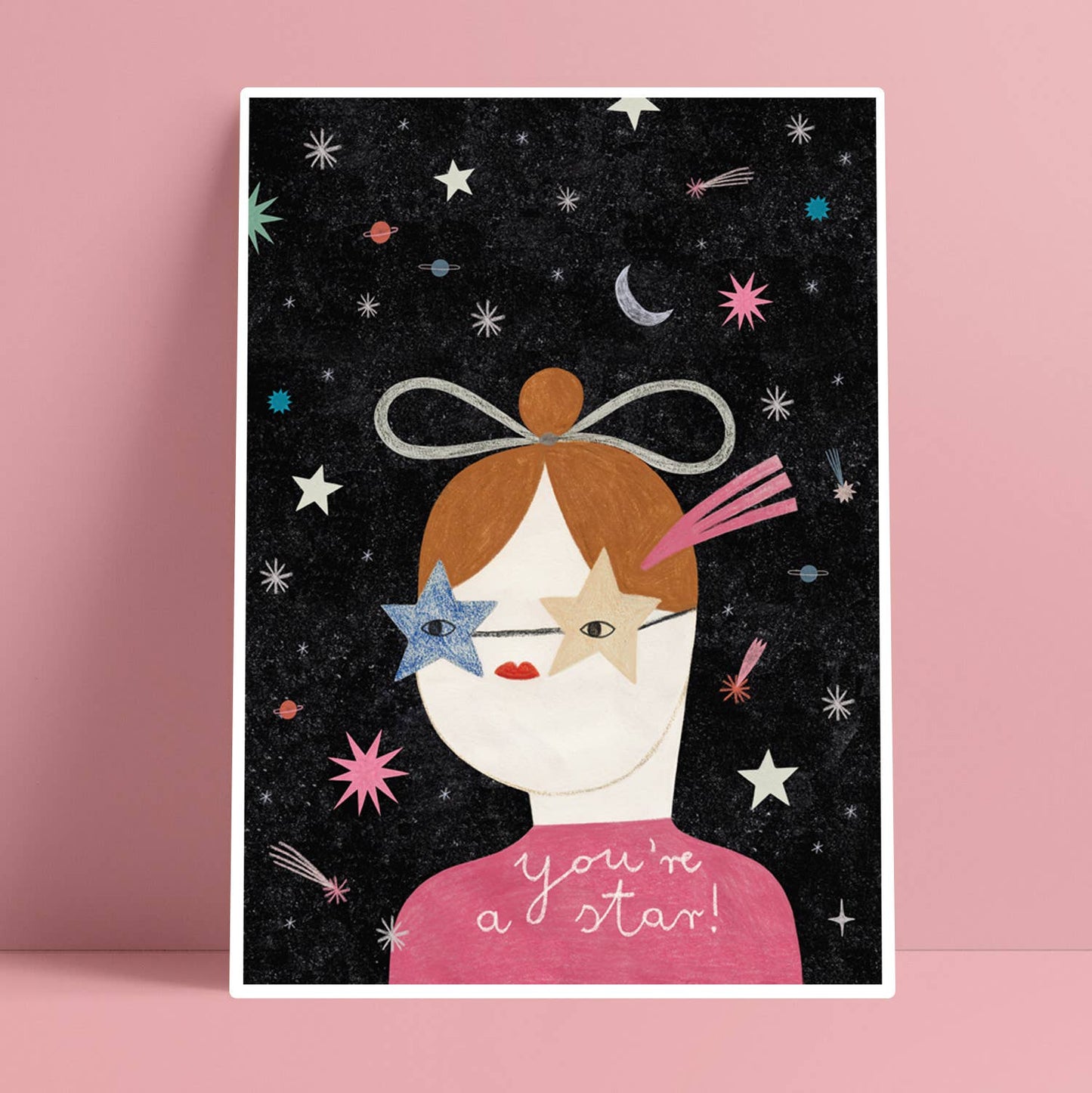 Daria Solak Illustrations - STAR GIRL Giclee Print A4 - COLORPOP