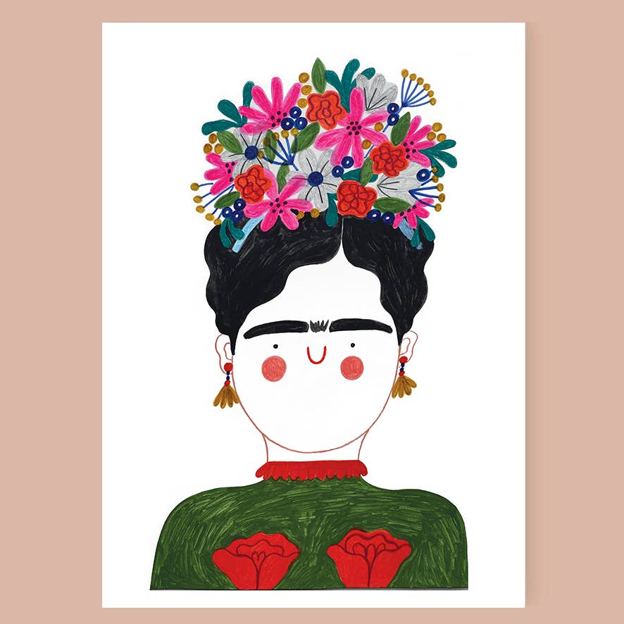 Daria Solak Illustrations - FRIDA Giclee Print A4 - COLORPOP