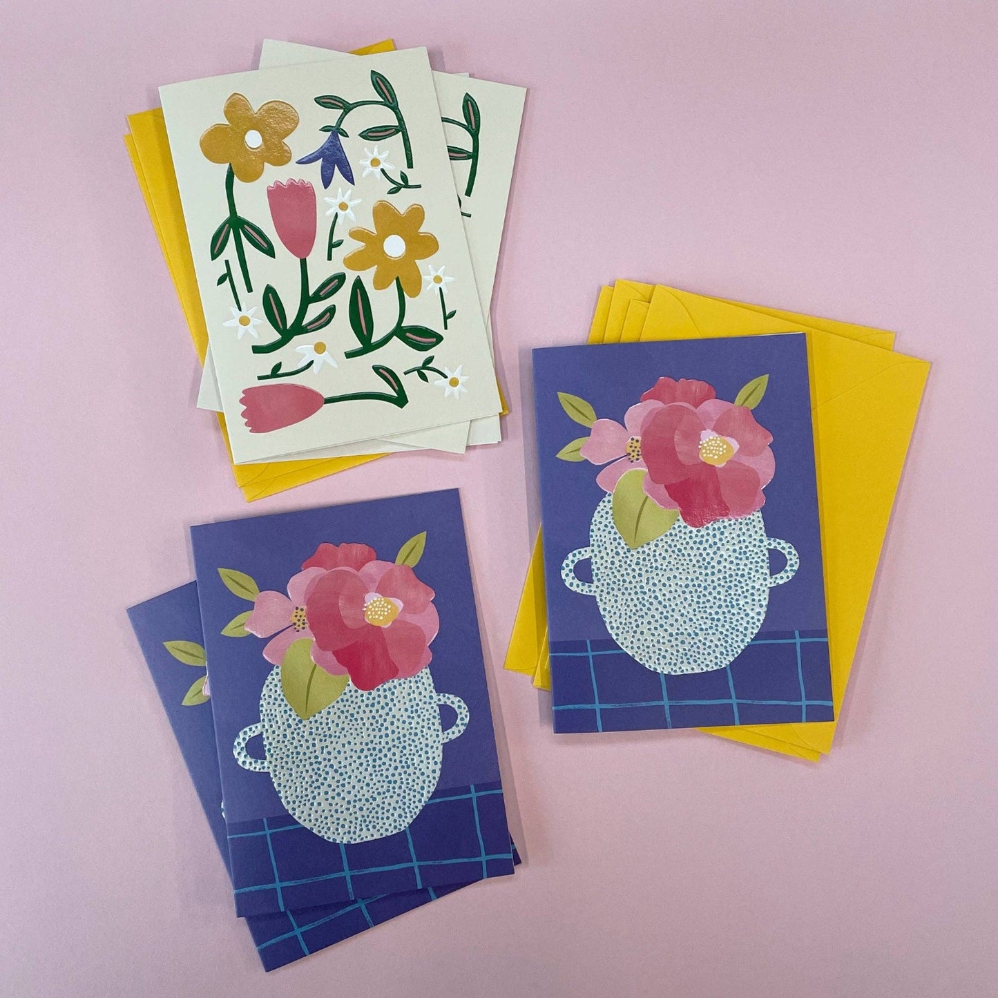 Meadow flowers & Peony - 6pk Kort