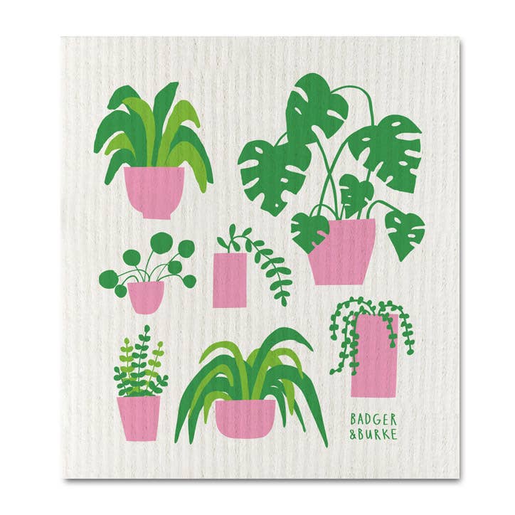 Badger & Burke - Houseplants Kjøkkenklut/Svamp - COLORPOP