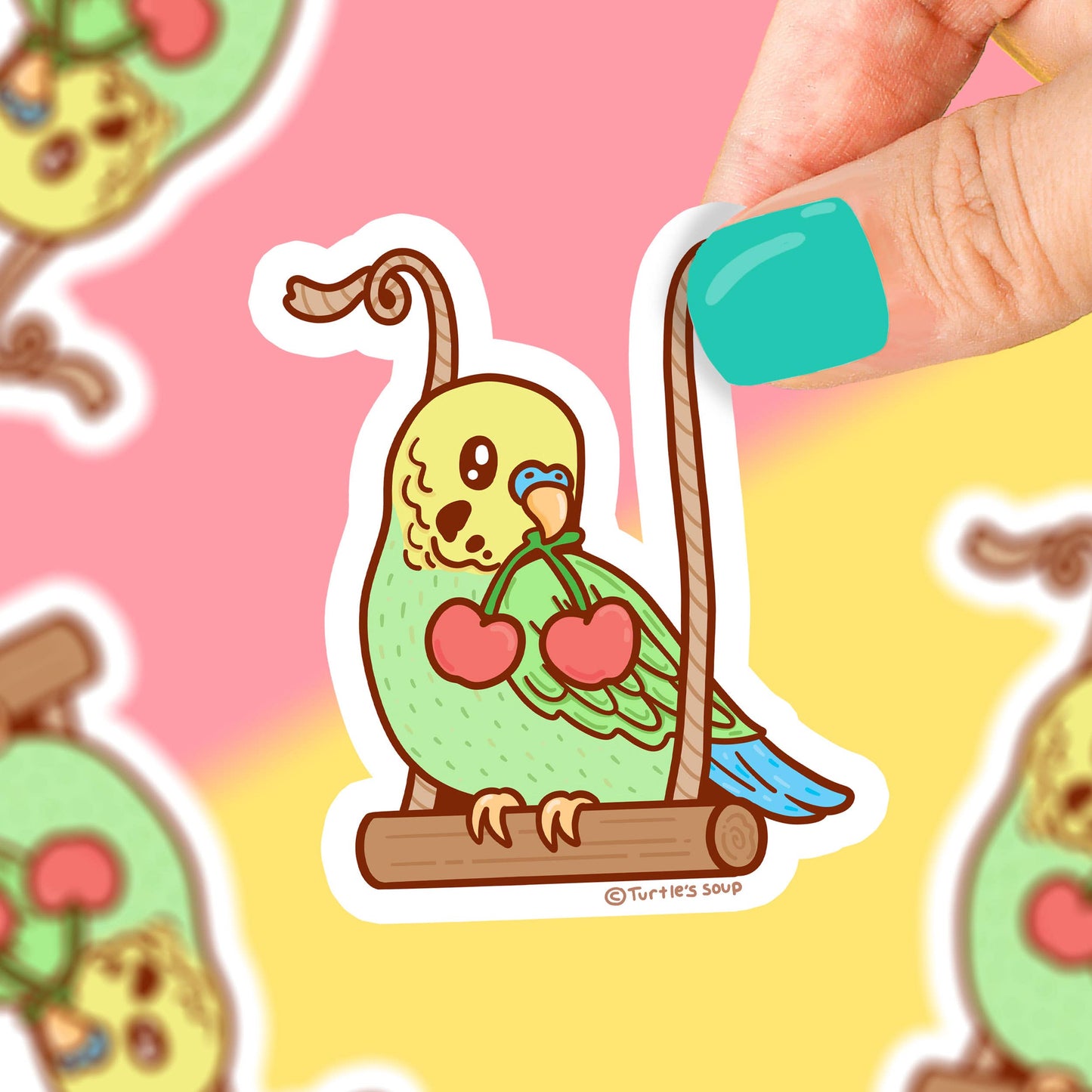 Turtle's Soup - Parakeet - Klistremerke - COLORPOP