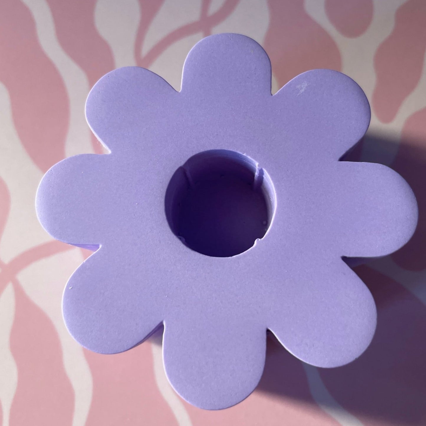 COLORPOP - Blomst Lysestake Jesmonite - flere farger - Lilla - COLORPOP