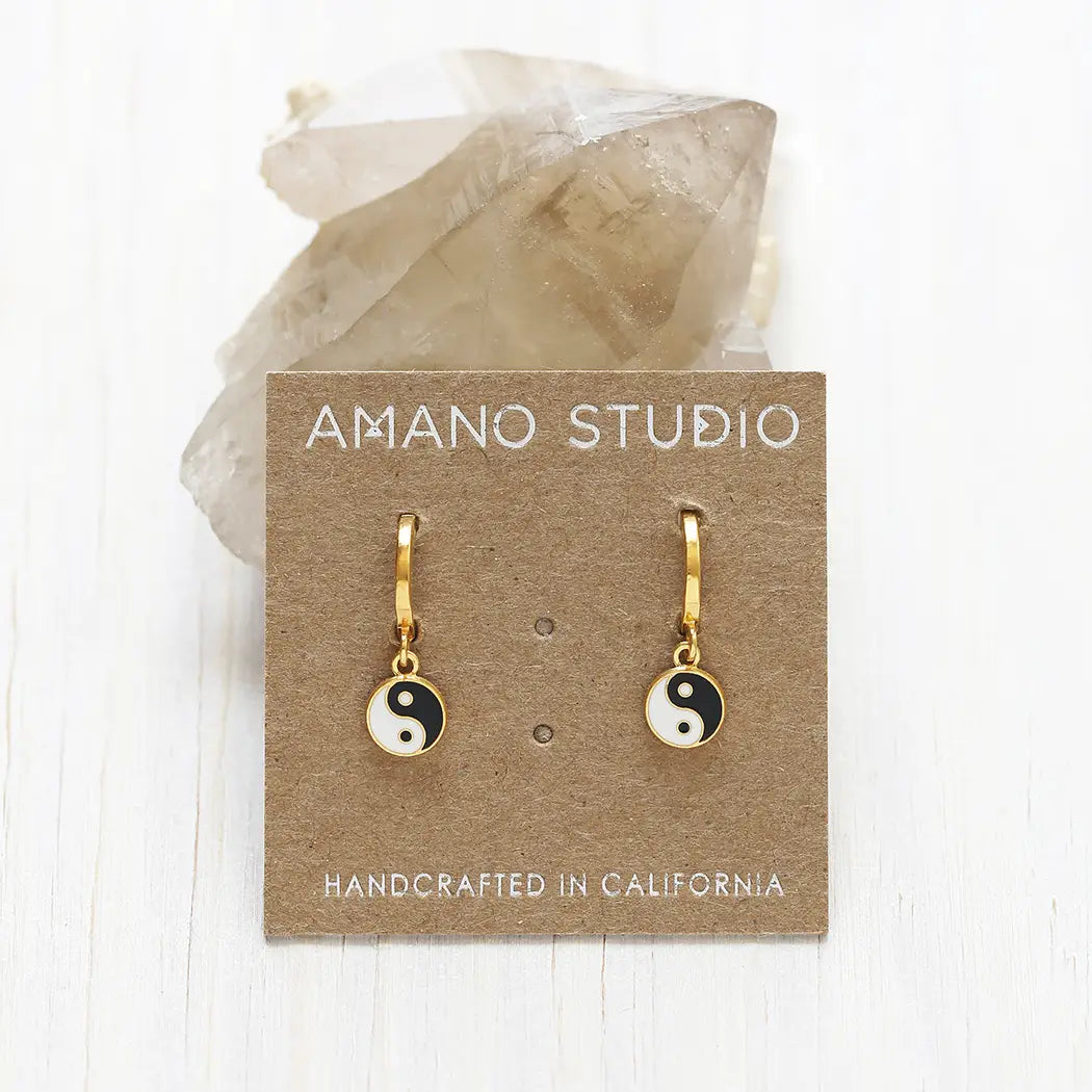 Amano Studio - Yin Yang Huggie Hoops - COLORPOP