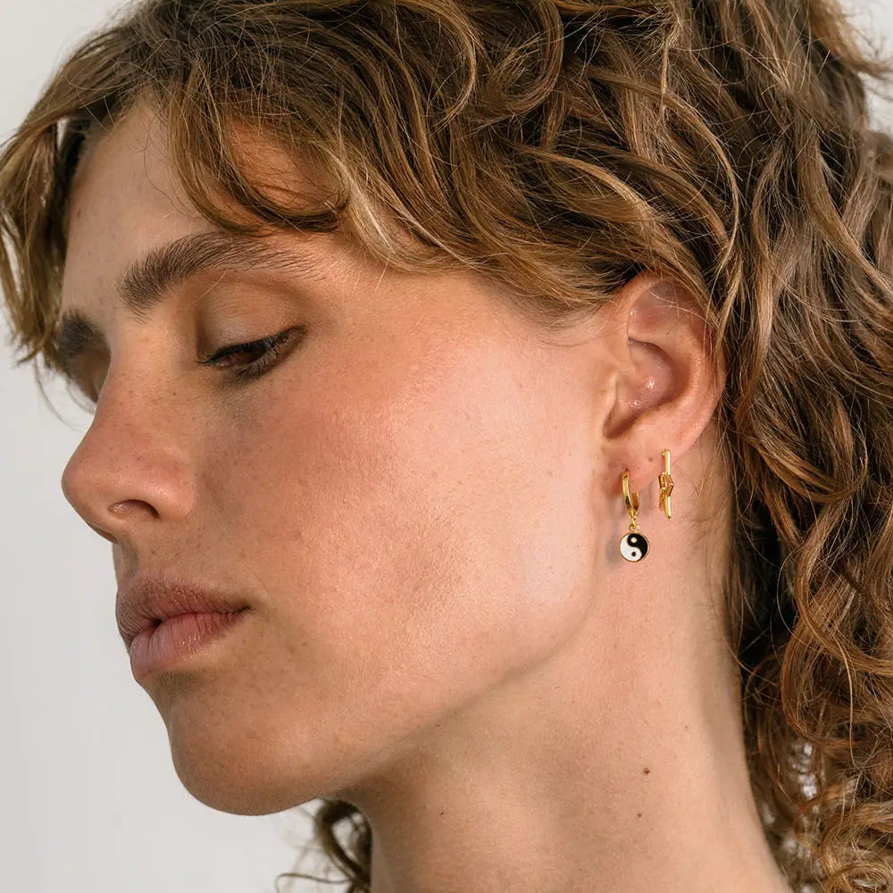 Amano Studio - Yin Yang Huggie Hoops - COLORPOP