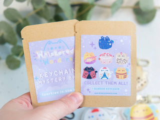 Kawaii Cat Keychain Mystery Bag - Purple Series - Whiskered Wonders Collection