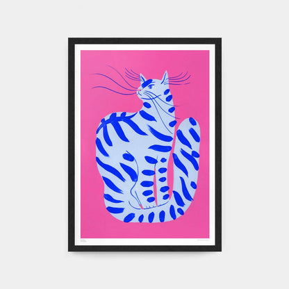 Agathe Singer - Cat with Stripes - Giclée Print A3